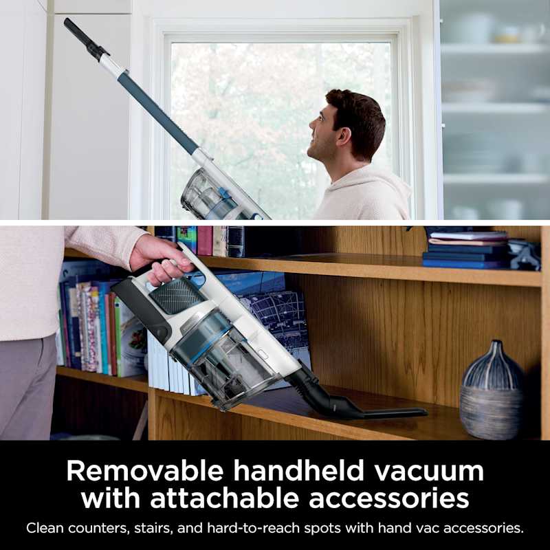 Removable handheld vacuum with attachable accessories