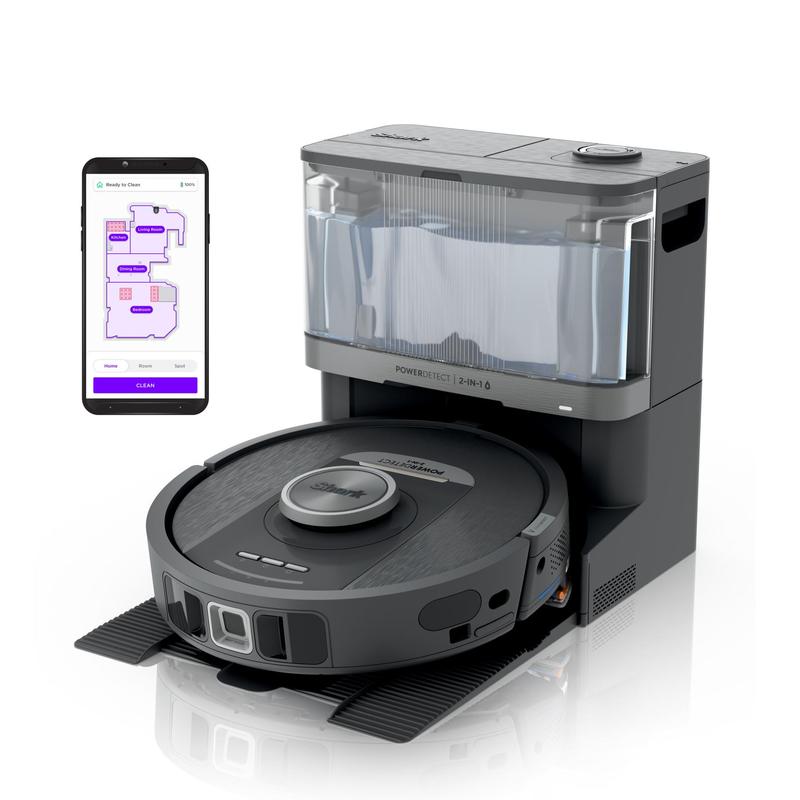 Shark PowerDetect 2-in-1 Robot Vacuum and Mop with NeverTouch Base — RV2820YE