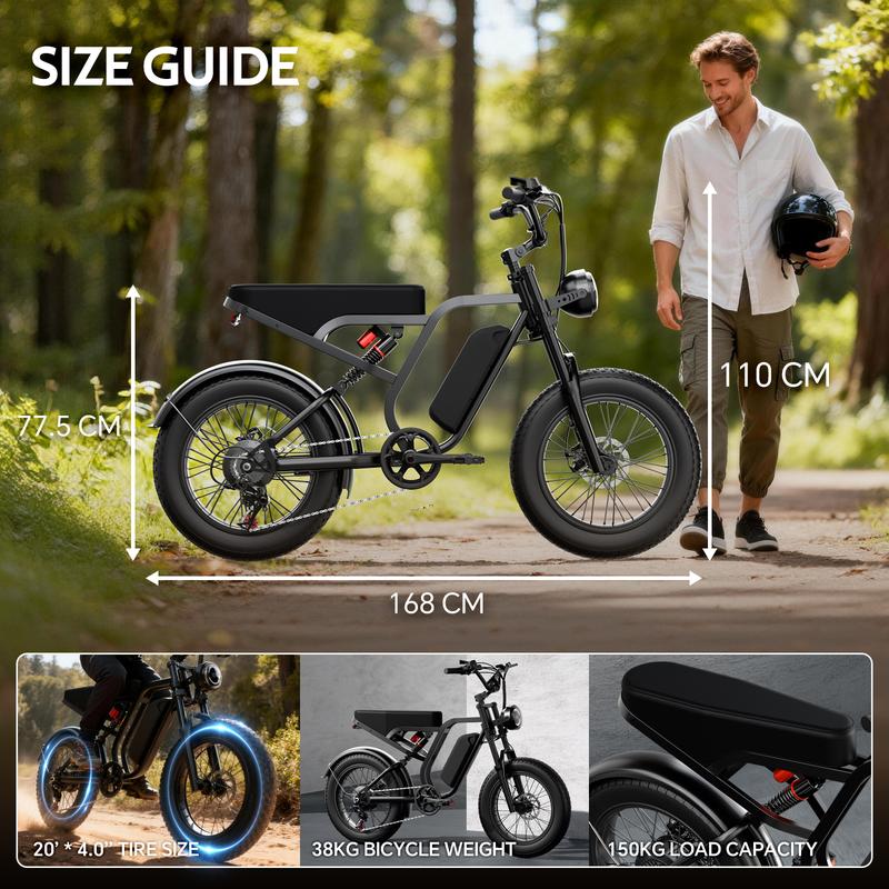 Sized for adult riders