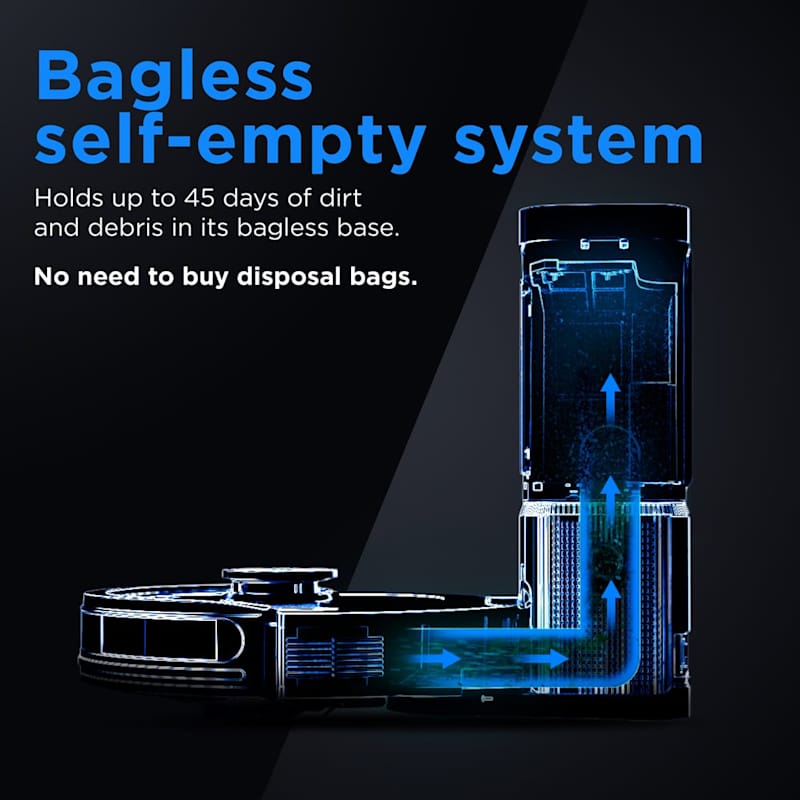 45-day bagless self-empty base